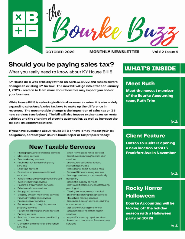 Oct. 2022 Bourke Buzz #4 Page 1
